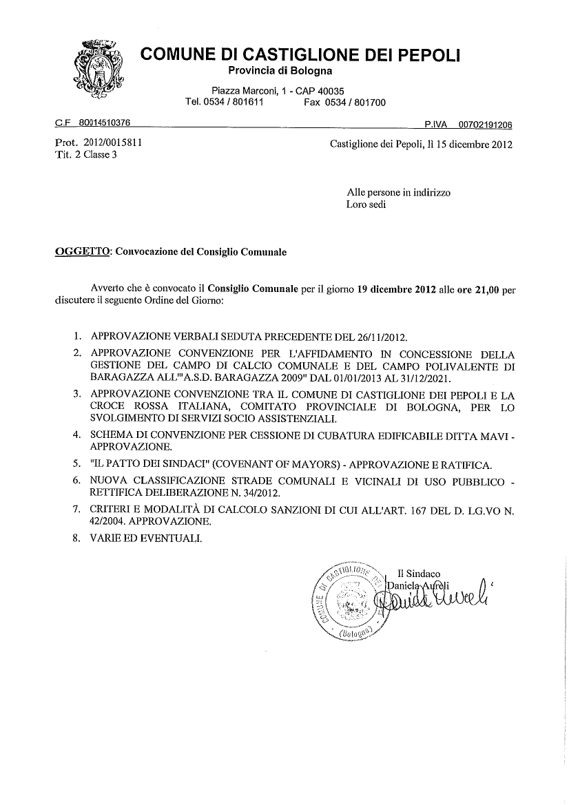 Consiglio comuinale